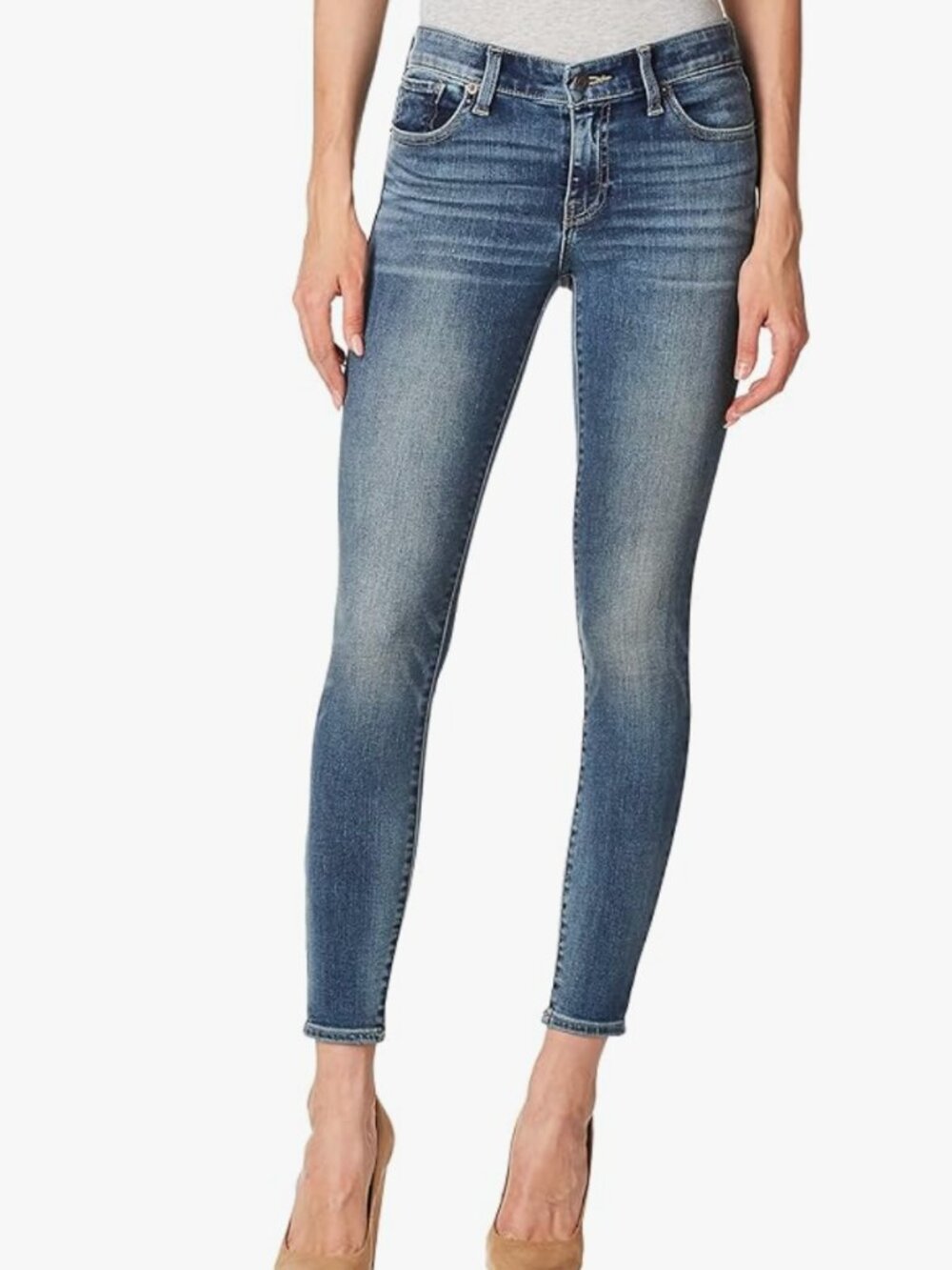 Lucky Brand Ava Mid Rise Skinny Jeans Size 14/32 Regular Blue Wash Denim